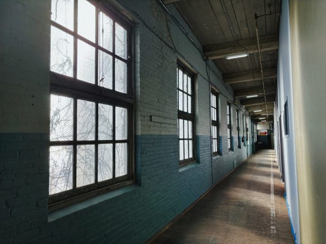 Factory Interior Hallway